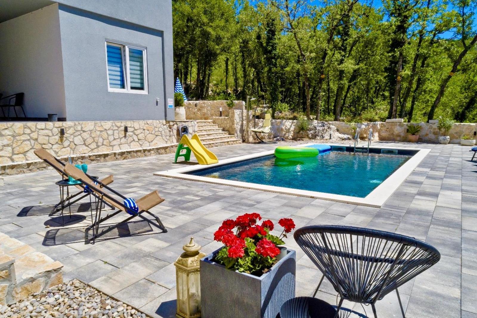 Luxury Villa Andrea Vrzika In Forest Near The Sea Zagvozd Екстер'єр фото