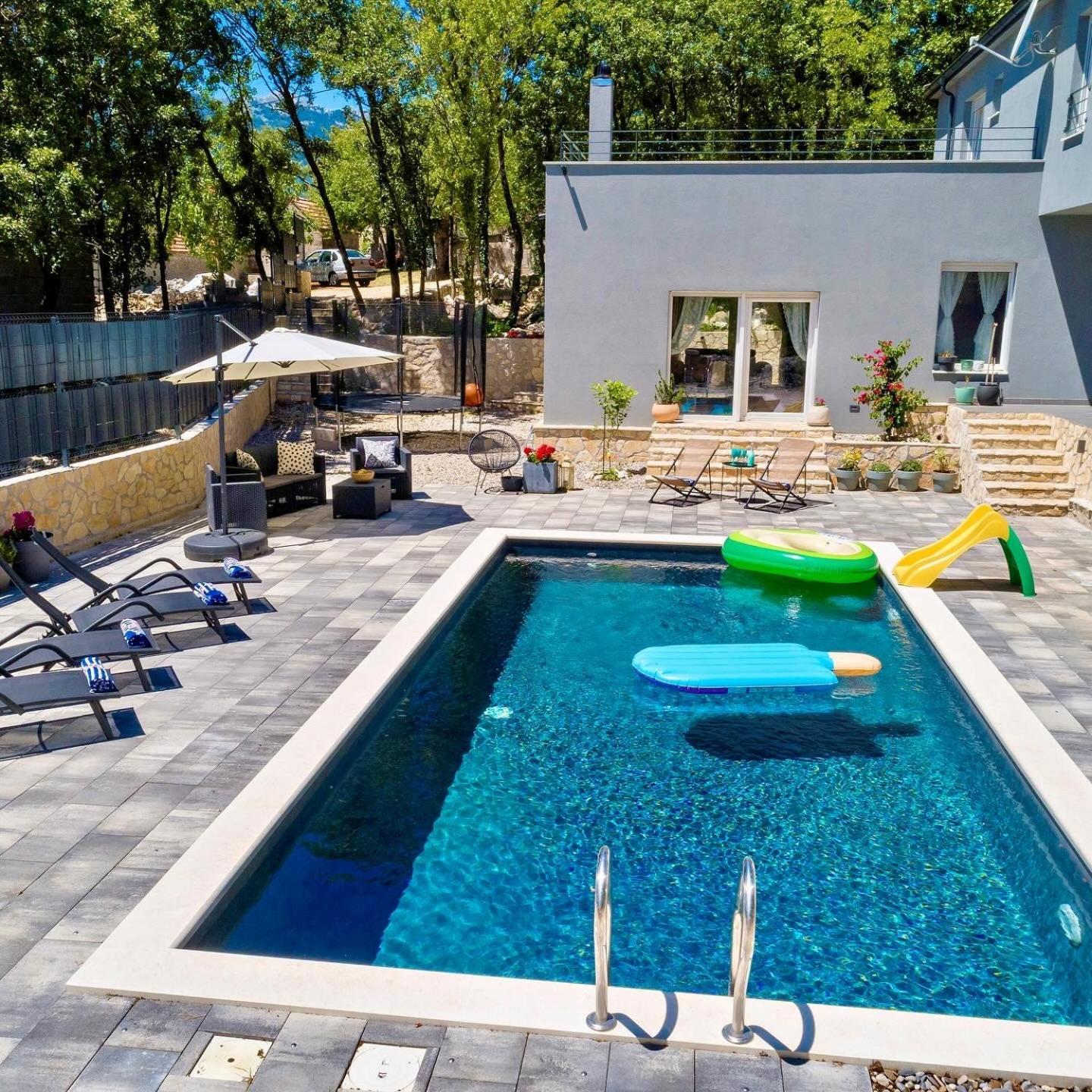 Luxury Villa Andrea Vrzika In Forest Near The Sea Zagvozd Екстер'єр фото