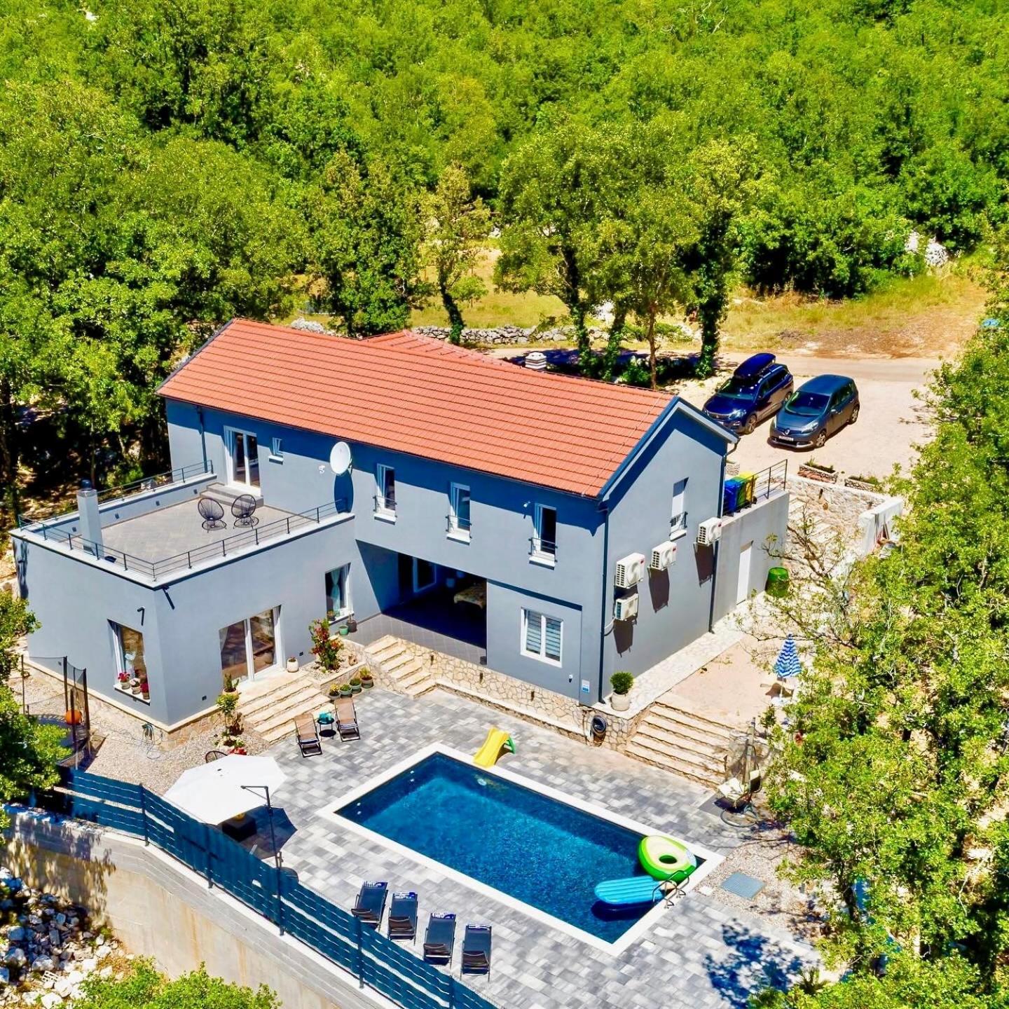 Luxury Villa Andrea Vrzika In Forest Near The Sea Zagvozd Екстер'єр фото