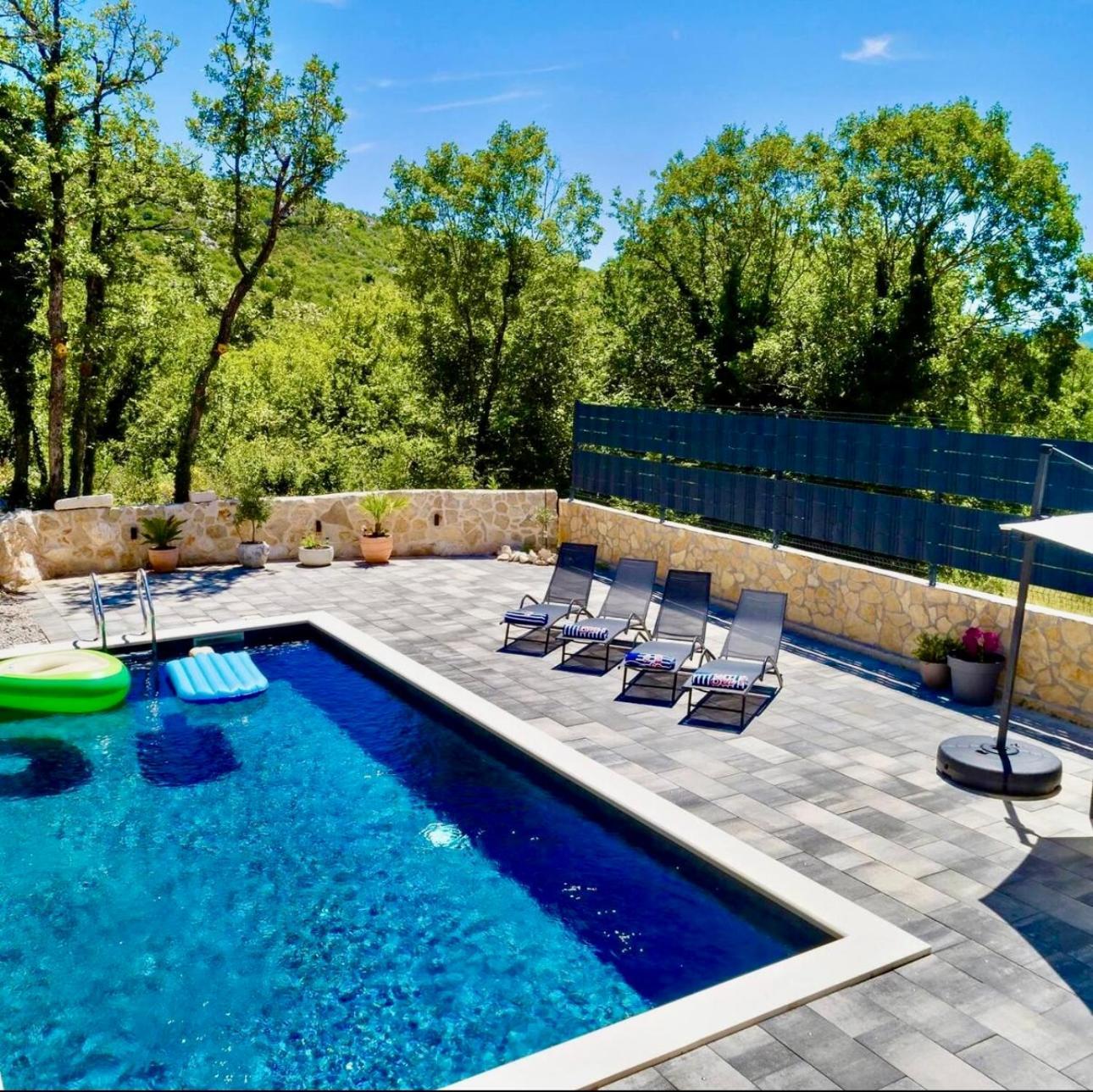 Luxury Villa Andrea Vrzika In Forest Near The Sea Zagvozd Екстер'єр фото